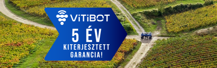 A VitiBot gyári garanciáját kiterjeszette  2 évről 5 évre!